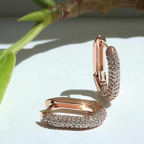 Summer Sale Special + Free Shipping★<br> <font color="red">14k gold★</font><br> Ernel One Touch Ring Earring<br> EA2244