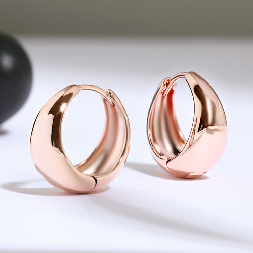 Summer Sale Special + Free Shipping★<br> <font color="red">14K gold★</font><br> Products worn by many celebrities<br> Remy Simple One-Touch Ring Earrings EA1270