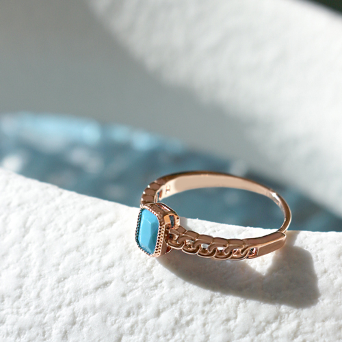 Summer Sale Special + Free Shipping★<font color="red"></font><BR> Mel Mini Square Ring (free, L)<BR> RA0603