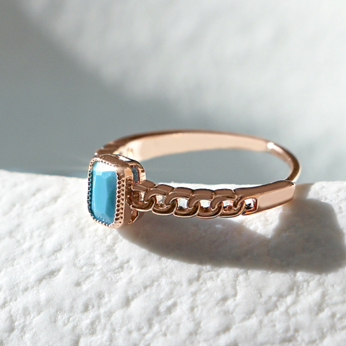 Summer Sale Special + Free Shipping★<font color="red"></font><BR> Mel Mini Square Ring (free, L)<BR> RA0603