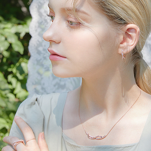 Summer Sale Special + Free Shipping★<font color="red"></font><br> 14k★<br> Nouvelle Earring+Necklace<BR> SET0067
