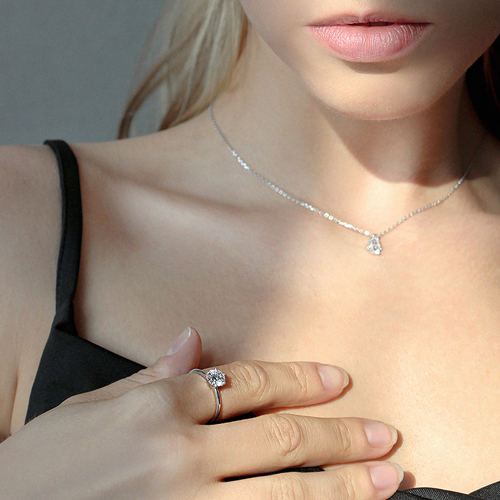 Opening special price 57%★Free shipping<br> <font color="red">Overall 92.5 Silver+★</font><br> Moissanite diamond Ring<br> RA0681