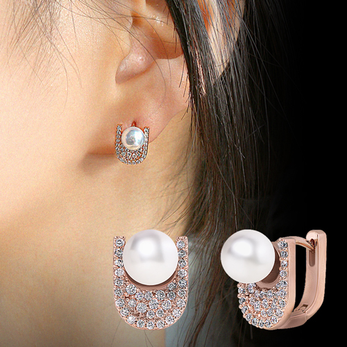 <font color="red">New Arrivals 50% Summer Sale Special + Free Shipping★</font><br> 92.5 Silver★<br> Blosa One-Touch Hook Earring<br> EA0083_A