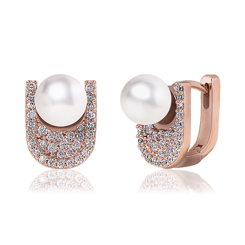 <font color="red">New Arrivals 50% Summer Sale Special + Free Shipping★</font><br> 92.5 Silver★<br> Blosa One-Touch Hook Earring<br> EA0083_A