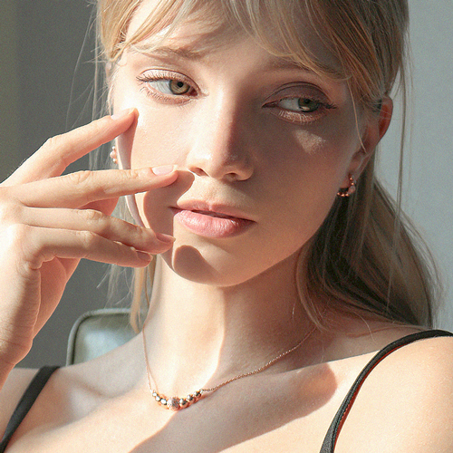Summer Sale Special + Free Shipping★ <font color="red"><br>Earring/Necklace SET<br> 14k ★<br></font> Oberon SET SET0117
