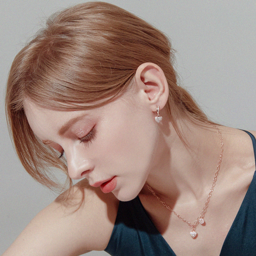 Summer Sale Special + Free Shipping★ <font color="red"><br>14K★</font><br> 2 types of earrings + necklace set<br> Eros/Katie Earring+Necklace SET0118