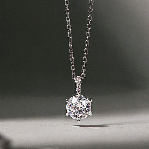 Summer Sale Special + Free Shipping★ <font color="red"><br>Overall 92.5 Silver★</font><br> Moissanite diamond Necklace<br> NA0651