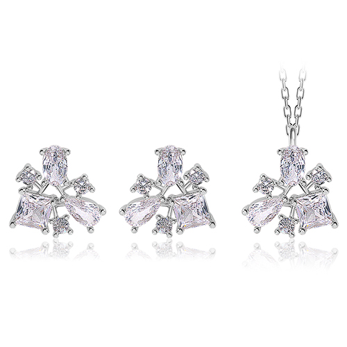 Summer Sale Special + Free Shipping★<br> <font color="red">14K★<br></font> Earrings/Necklace SET<br> Floé SET SET0461