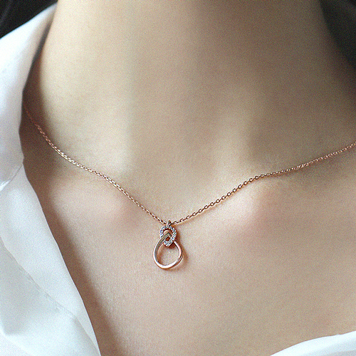 Summer Sale Special + Free Shipping★<br> <font color="red">14K★</font><br> Idil Crystal Necklace<br> NA0460