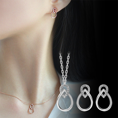 Summer Sale Special + Free Shipping★ <font color="red"><br>14K★</font><br> Earring/Necklace SET<br> Ideal SET SET0452