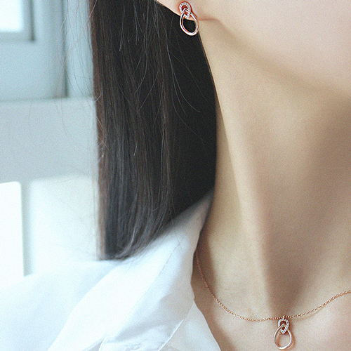 Summer Sale Special + Free Shipping★ <font color="red"><br>14K★</font><br> Earring/Necklace SET<br> Ideal SET SET0452