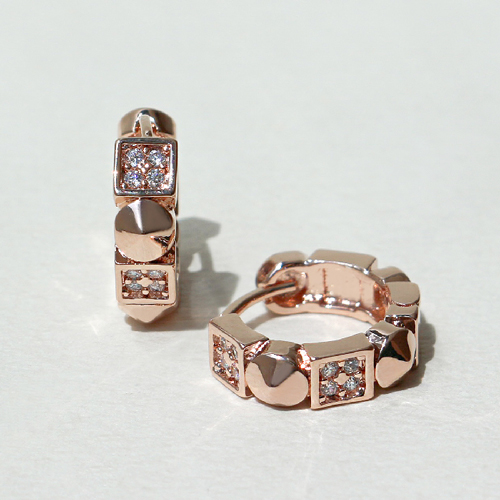 Summer Sale Special + Free Shipping★<font color="red"></font><br> 14K★<br> Omelette One Touch Ring Earring<br> EA3145