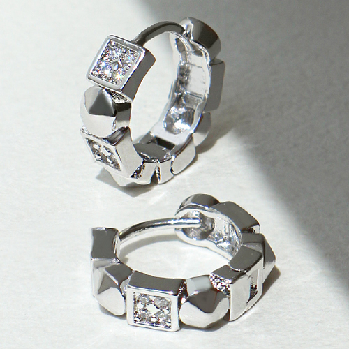 Summer Sale Special + Free Shipping★<font color="red"></font><br> 14K★<br> Omelette One Touch Ring Earring<br> EA3145