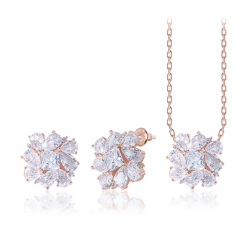 Summer Sale Special + Free Shipping★ <font color="red"><br>14K★</font><br> Earring/Necklace SET<br> Karel SET SET0459