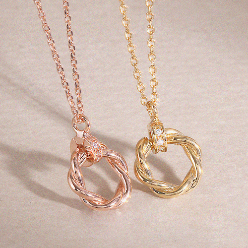 Fall in SALE + Free Shipping★<br> <font color="red">14K★</font><br> Elma Twist Necklace<br> NA0656