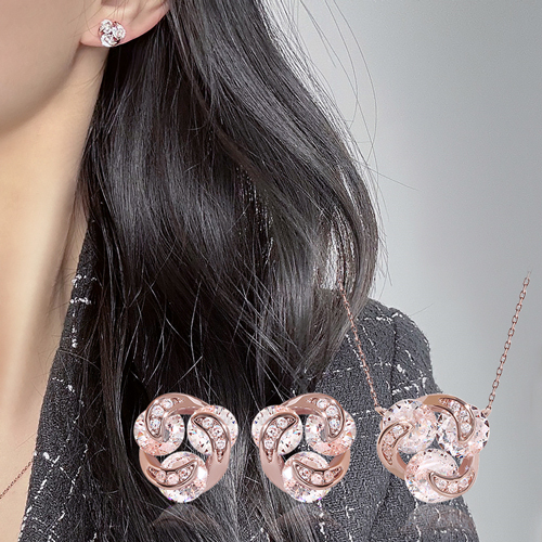 Fall in SALE + Free Shipping★ <font color="red"><br>14K★</font><br> Earring/Necklace SET<br> Alyssa SET SET0482