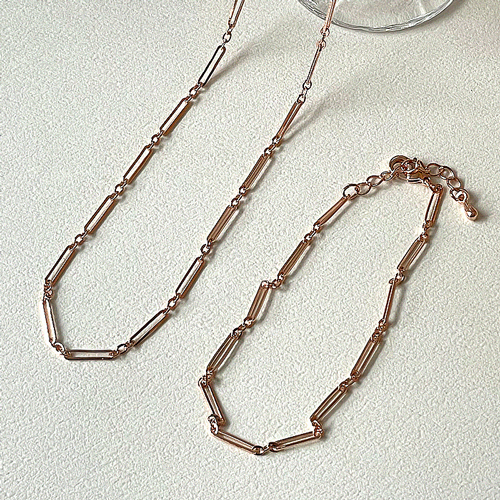 Fall in SALE + Free Shipping★ <font color="red"><br>14K★</font><br> bracelet/necklace set<br> Freya chain SET SET0487