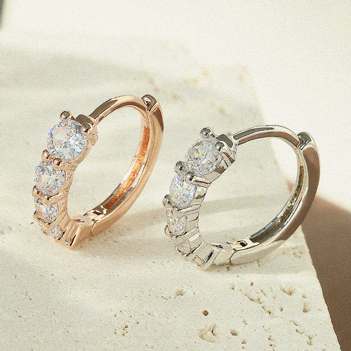 Fall in SALE + Free Shipping★ <font color="red"><br>14K★</font><br> Lanne One Touch Ring Earring<br> EA3202