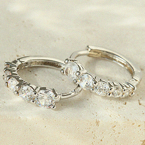Fall in SALE + Free Shipping★ <font color="red"><br>14K★</font><br> Lanne One Touch Ring Earring<br> EA3202