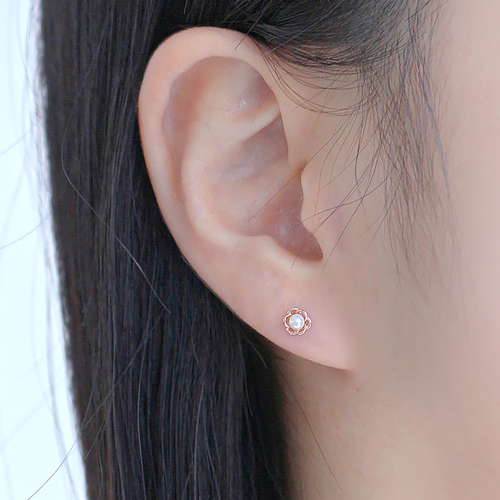 Free shipping★<br> <font color="red">Total 10K Gold★</font><br> Ramune Flower Mini Earring<br> EA0002_R