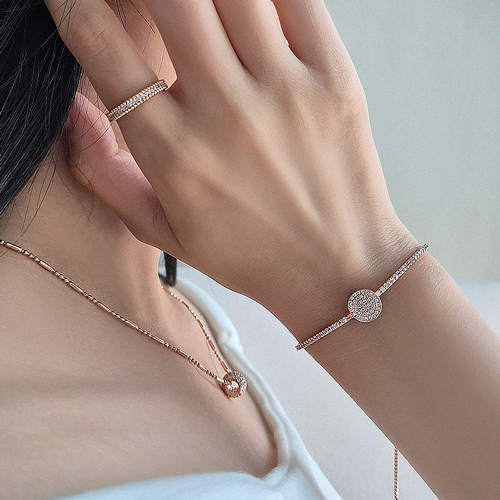 Fall in SALE + Free Shipping★ <font color="red"><br>14K 86% instant discount</font><br> Necklace/bracelet/ring set<br> Pale SET SET0484
