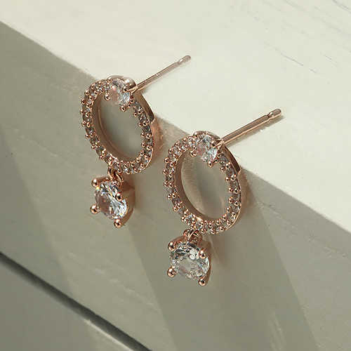 Fall in SALE + Free Shipping★<br> <font color="red">14K★</font> Stud Crystal Olive Earrings<br> EA3159