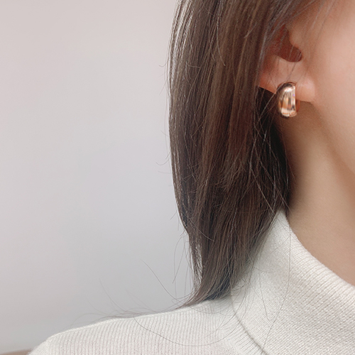 Fall in SALE + Free Shipping★<br> <font color="red">14k★</font><br> Luang One Touch Ring Earring<BR> EA1927